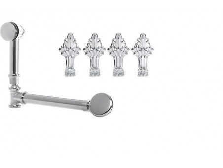 Freistehende Badewanne Barbados 160x70 Retro | Ablauf Klick-Klack & Füße im SET!