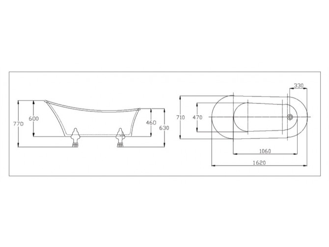 Freistehende Badewanne Barbados...