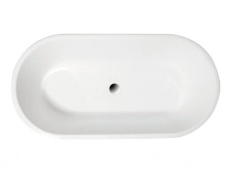 Freistehende Badewanne Amona 150x75 Aschgrau | Ablauf & Füße im SET!