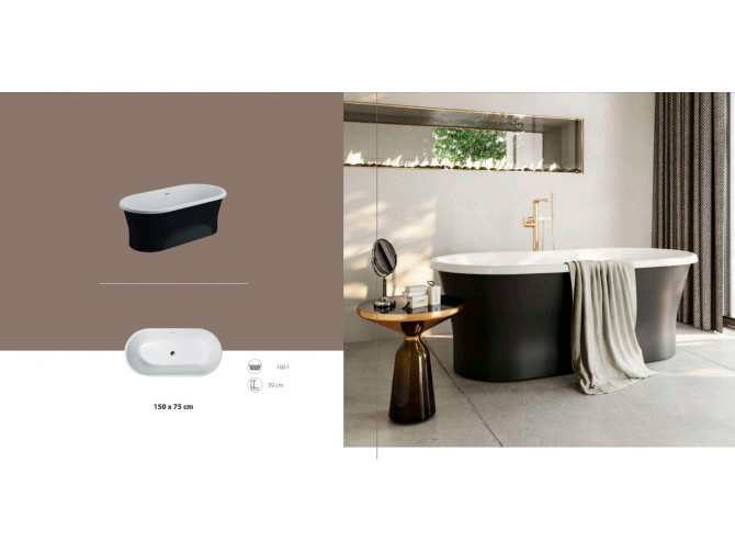 Freistehende Badewanne Amona 150x75...
