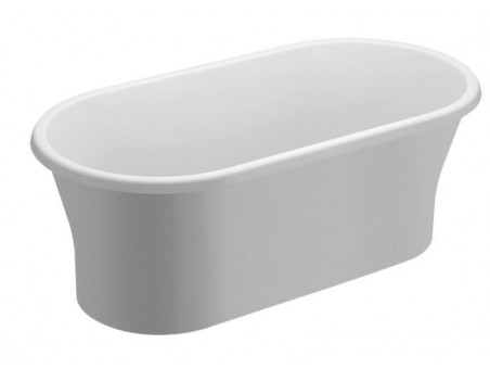 Freistehende Badewanne Amona 150x75 Weiß | Ablauf & Füße im SET!