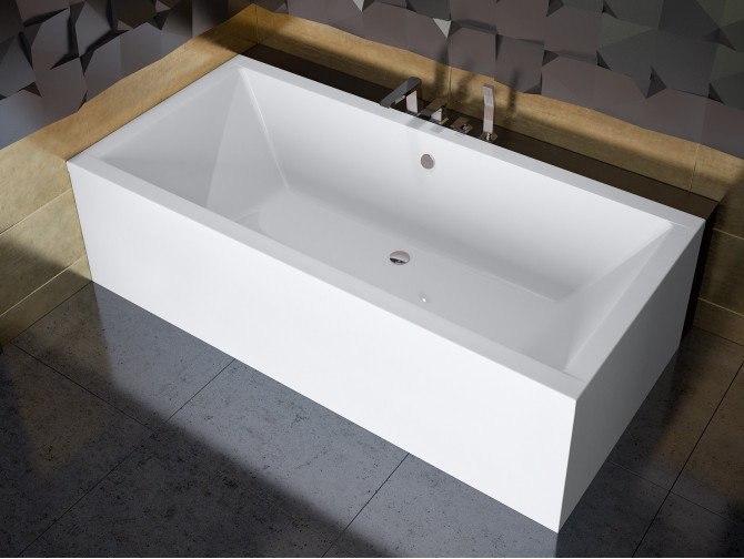 Badewanne Rechteck Quadros 155x70 | Ablauf Viega & Füße GRATIS !