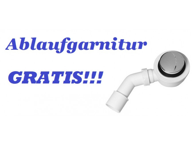 Freistehende Badewanne Led Ida 150x75...