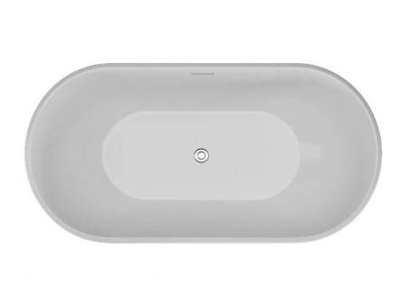 Freistehende Badewanne Uzo 160x80 Schwarz Matt | Ablauf & Füße im SET!