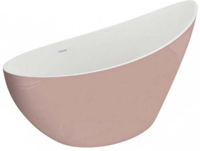 Freistehende Badewanne Zoe 180x80 Rosa | Ablauf & Füße im SET!