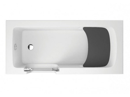 Freistehende Seniorenbadewanne mit Tür Vovo 170x75 Links | Ablauf Viega & Füße im SET!