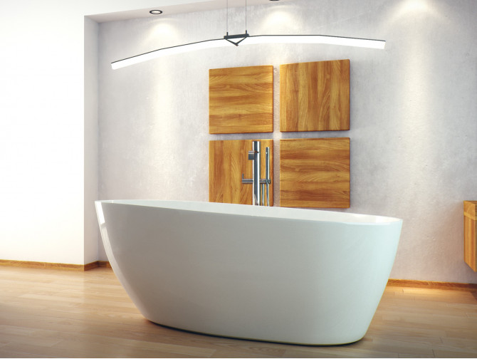 Freistehende Badewanne Goya 160x70 Mineral | Ablauf Klick-Klack im SET ...