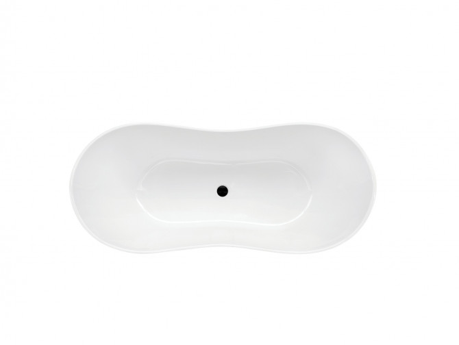 Freistehende Badewanne Viya 160x70 Mineral | Ablauf Klick-Klack im SET ...