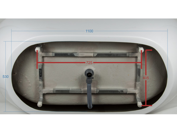 Freistehende Badewanne Olvena 170x75... Freistehende Badewanne Olvena 170x75...