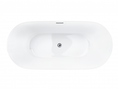 Freistehende Badewanne Olvena 170x75 | Ablauf Klick-Klack & Füße im SET!