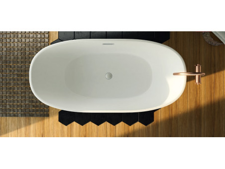 Freistehende Badewanne Salina 170x70 | Ablauf Klick-Klack & Füße im SET!