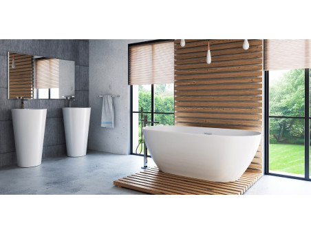 Freistehende Badewanne Olvena 170x75 | Ablauf Klick-Klack & Füße im SET!