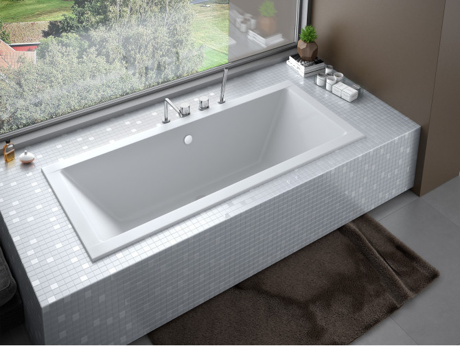 Badewanne Rechteck Quadros Slim... Badewanne Rechteck Quadros Slim...