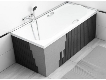 Badewanne Rechteck Quadros Slim 190x90 Rand 15mm | Ablauf Viega & Füße GRATIS !