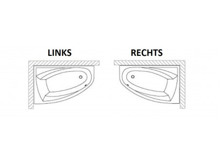 Badewanne Eckwanne Fridas 150x100 Links | Ablauf Viega & Füße GRATIS !
