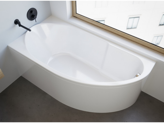 Badewanne Eckwanne Miki 145x85 Links | Ablauf Viega & Füße GRATIS !