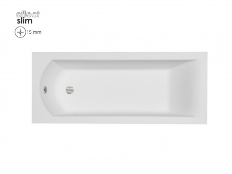 Badewanne Rechteck Shea Slim 160x70 Rand 15mm | Ablauf Viega & Füße GRATIS !