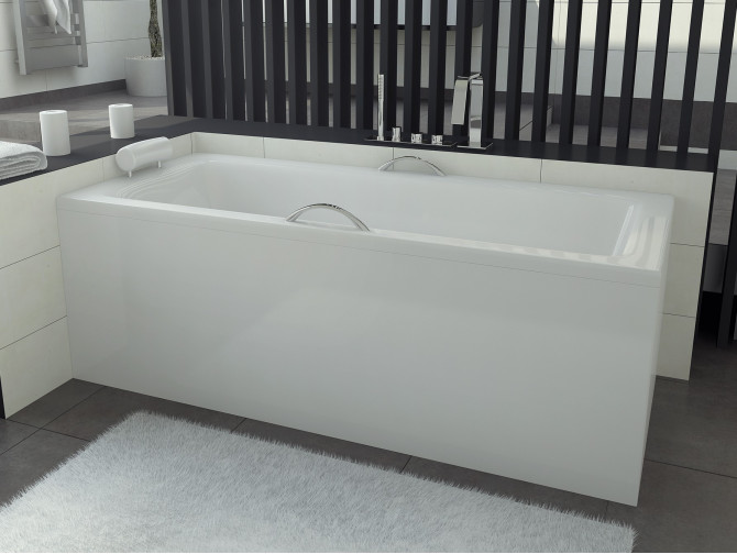 Badewanne Rechteck Talia 100x70 | Ablauf Viega & Füße GRATIS !