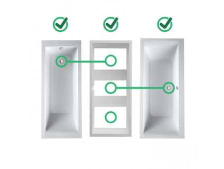 Wannenträger für Rechteckige Badewannen 160-200x80 Styroporträger