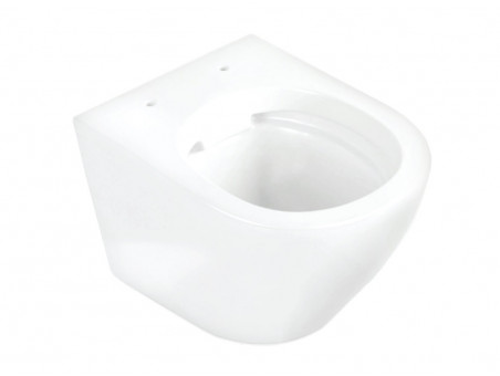 WC-Toilette: Schüssel Delos Weiß mit Klosettsitz Slim Soft-Close