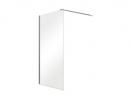 Duschkabine Walk in Aveos 130x195 8mm Transparentes Glas