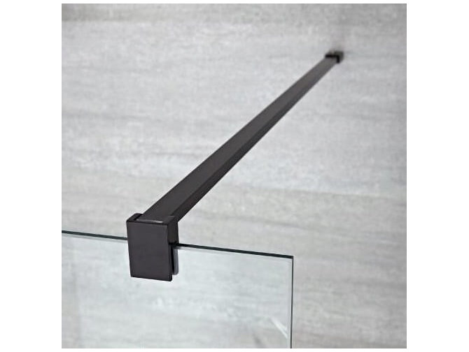 Duschkabine Walk in Aveos Schwarz... Duschkabine Walk in Aveos Schwarz...