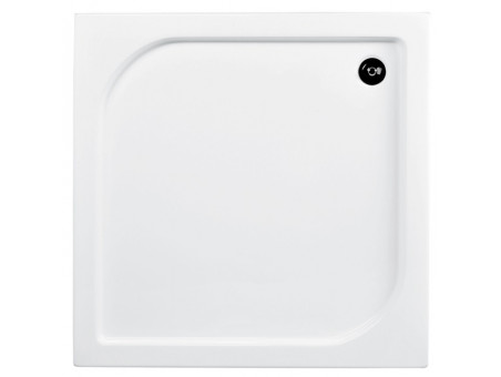 SET: Duschwanne Oskcar & Duschkabine Viereck Funkia 90x90 185cm Grafit Glas