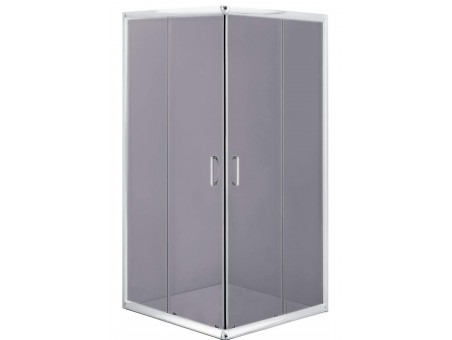 Duschkabine Viereck Funkia 80x80 185cm Grafit Glas