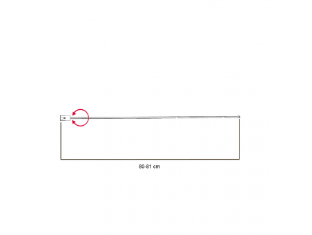 Duschwand 1-teilig 80x140 Gehärtetes Glas 5 mm
