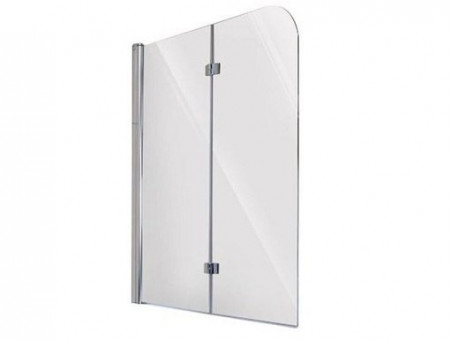Duschwand 2-teilig 100x140 Gehärtetes Glas 5 mm