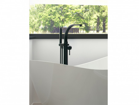 Freistehende Wannenarmatur Decco II Schwarz Matt