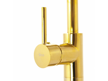 Freistehende Wannenarmatur Ortis Hellgold