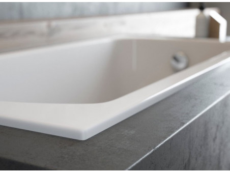 Badewanne Rechteck Talia Slim 160x75 Rand 15mm | Ablauf Viega & Füße GRATIS !