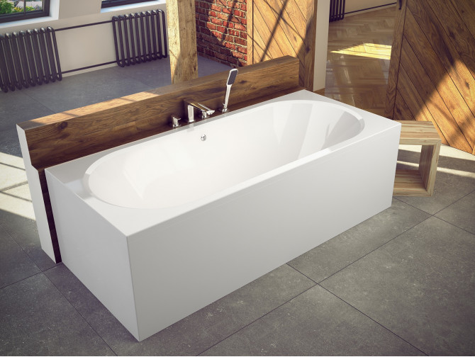 Badewanne Rechteck Vitae 150x75 | Ablauf Viega & Füße GRATIS !