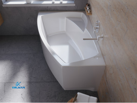 Badewanne Eckwanne Fridas 140x80 Links | Ablauf Viega & Füße GRATIS !