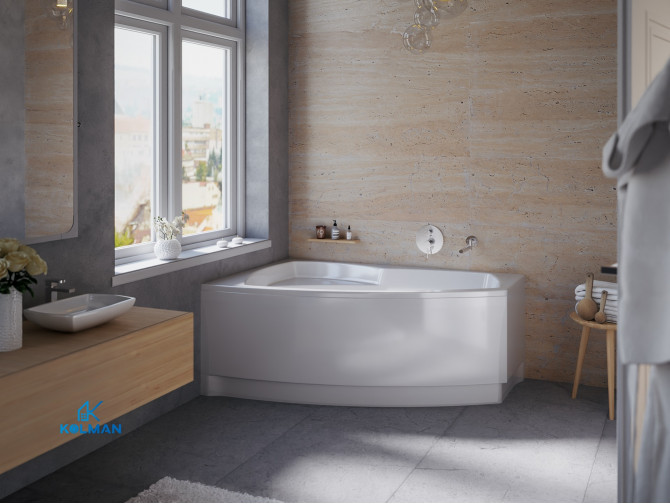 Badewanne Eckwanne Fridas 140x90...