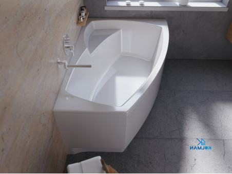 Badewanne Eckwanne Fridas 140x80 Rechts | Ablauf Viega & Füße GRATIS !
