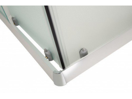 Duschkabine Viereck Parla 90x90 180cm Gefrorenes Glas