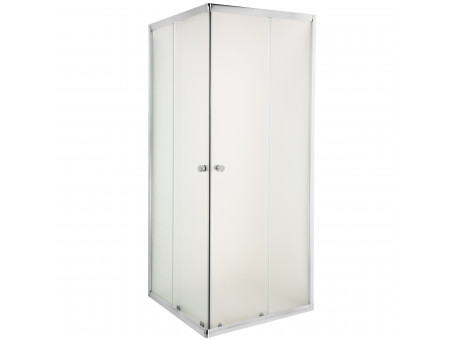 SET: Duschwanne Oskcar & Duschkabine Viereck Parla 80x80 180cm Gefrorenes Glas