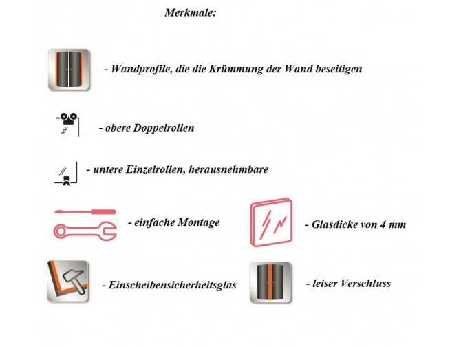 SET: Duschwanne Oskcar & Duschkabine...