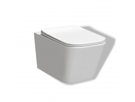 WC-Toilette: Schüssel Tinos Weiß mit Klosettsitz Slim Soft-Close