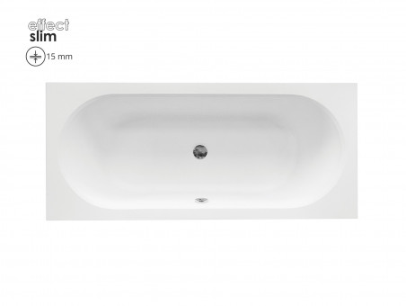 Badewanne Rechteck Vitae Slim 170x75 Rand 15mm | Ablauf Viega & Füße GRATIS !
