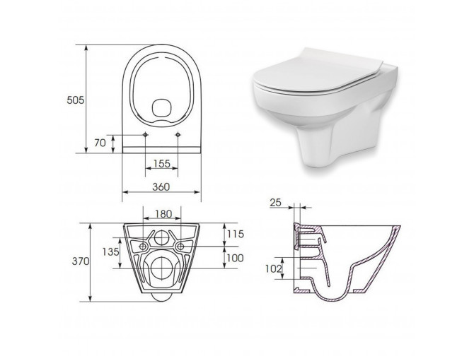 WC SET: Vorwandelement Duofix +...