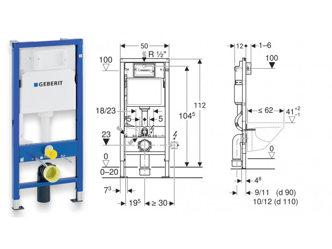 WC SET: Vorwandelement Duofix +...