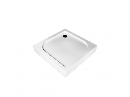 Duschwanne Viereck Tenor 80x80x3x14 | Ablaufgarnitur & Füße im SET !